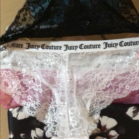 Juicy Couture 3 pair Lacy Cheeky Panties NWT 💕🖤 - Picture 5 of 5